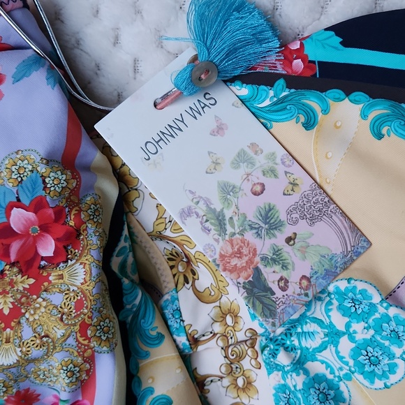 **HP** Nwt Johnny Was Raina One Shoulder Swimsuit - Picture 13 of 14